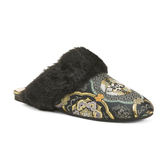 NEW SEYCHELLES In Your Dreams Cozy Slip On Flats black multi for women 362tn - Picture 2 of 6